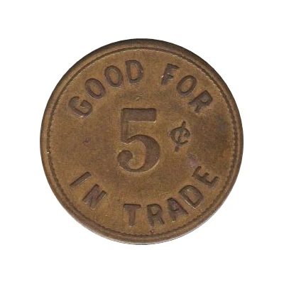 5 Cents - Bill's Cafe (Nemaha, Nebraska) ND back
