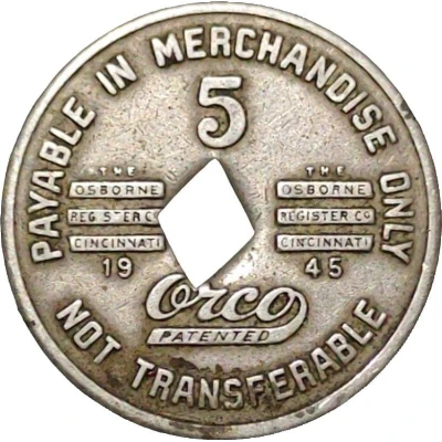 5 Cents - Blue Diamond Coal Co. Path Fork, Kentucky back