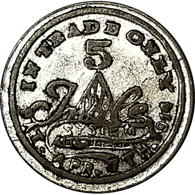 5 Cents - Bruening and Kerstner Dry Goods Co. ND back
