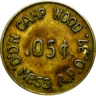 5 Cents (Camp Wood Airbase) ND back