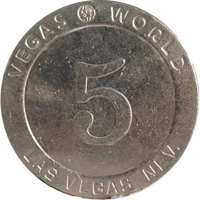 5 Cents - Casino Vegas World (Las Vegas, Nevada) ND front