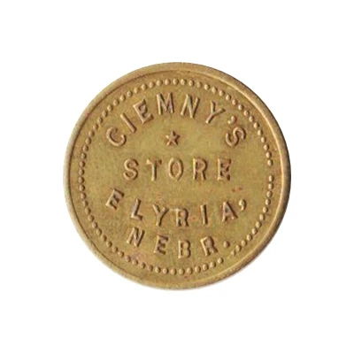 5 Cents - Ciemny's Store (Elyria, Nebraska) ND front