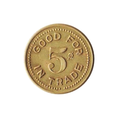 5 Cents - Ciemny's Store (Elyria, Nebraska) ND back