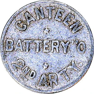 5 Cents - Cuba Battery O (2nd Artillery Canteen) ND back