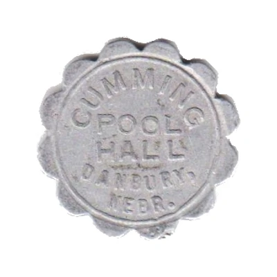 5 Cents - Cumming Pool Hall (Danbury, Nebraska) ND front