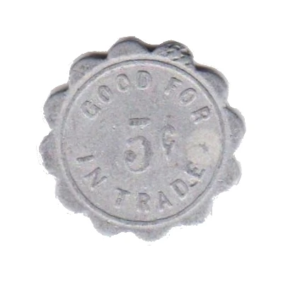 5 Cents - Cumming Pool Hall (Danbury, Nebraska) ND back