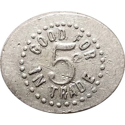 5 Cents - Curry and Romine (Dyesville, Ohio) ND back