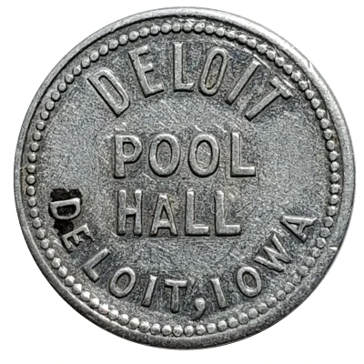 5 Cents - Deloit Pool Hall (Deloit, Iowa) ND front
