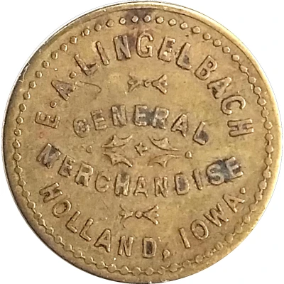 5 Cents - E. A. Lingelbach (Holland, Iowa) ND front
