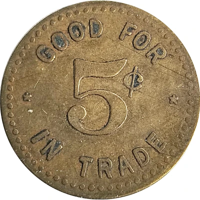 5 Cents - E. A. Lingelbach (Holland, Iowa) ND back