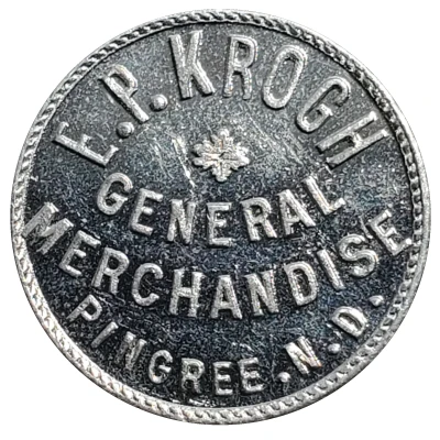 5 Cents - E. P. Krogh (Pingree, North Dakota) ND front