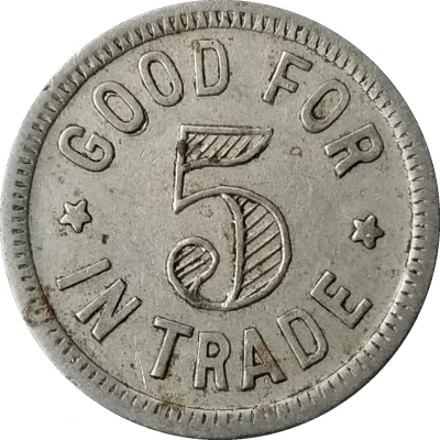 5 Cents - E.L. Keckley ND back