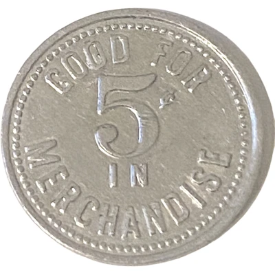 5 Cents - Edison High Canteen (Fresno, California) ND back