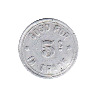 5 Cents - Farmers Co-Operative (Elgin, Nebraska) ND back