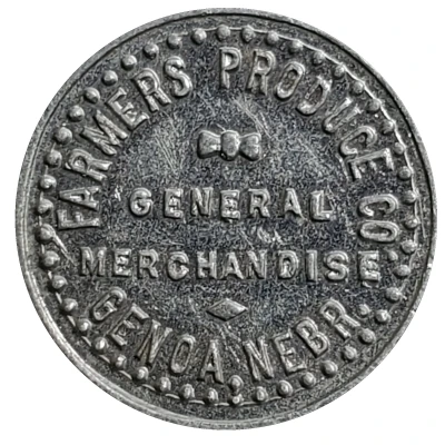 5 Cents - Farmers Produce Co. (Genoa, Nebraska) ND front