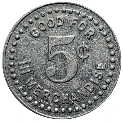 5 Cents - Farmers Produce Co. (Genoa, Nebraska) ND back