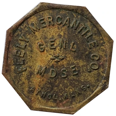 5 Cents - Feely Mercantile Co. (Athol, Kansas) ND front