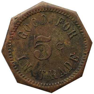 5 Cents - Feely Mercantile Co. (Athol, Kansas) ND back