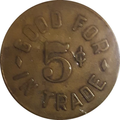 5 Cents - Fred Schultz Faribault, Minnesota ND back