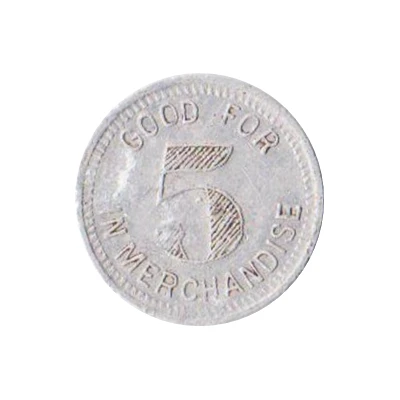 5 Cents - G.C. Graves and Son (Fayetteville, North Carolina) ND back