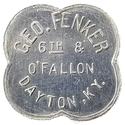 5 Cents - Geo. Fenker (Dayton, Kentucky) ND front