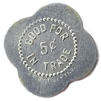 5 Cents - Geo. Fenker (Dayton, Kentucky) ND back