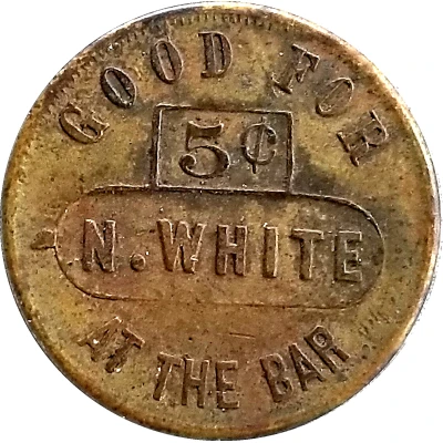 5 Cents - Geo. Kuehl Billiard Supplies (N. White; Chicago) ND front