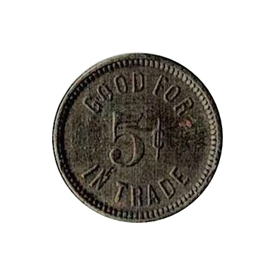 5 Cents - Good For One Tune ND back