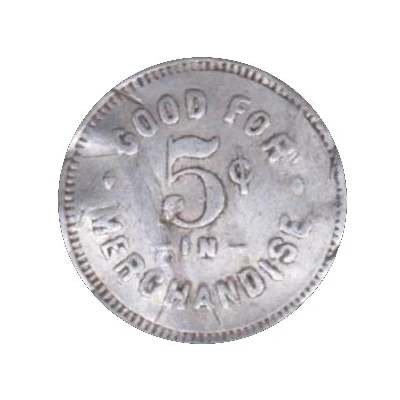 5 Cents - Grygla Co-Operative Co. (Grygla, Minnesota) ND back