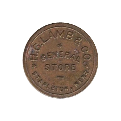 5 Cents - H. G. Lamb and Company General Store (Stapleton, Nebraska) ND front