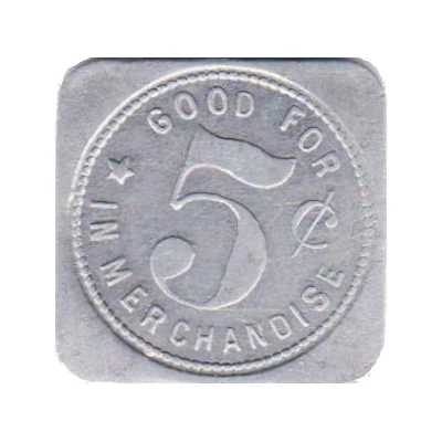 5 Cents - Harry E. Palmer (Bradshaw, Nebraska) ND back
