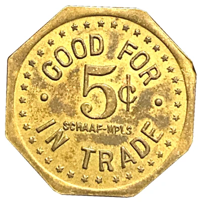 5 Cents - Harry Geary Adams, North Dakota ND back