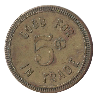 5 Cents - Haugen Inn (Haugen, Wisconsin) ND back