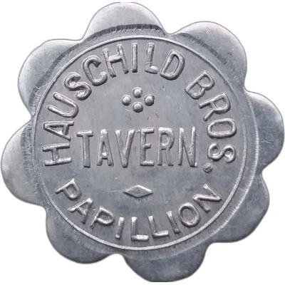 5 Cents - Hauschild Brothers Tavern Papillion, Nebraska ND front