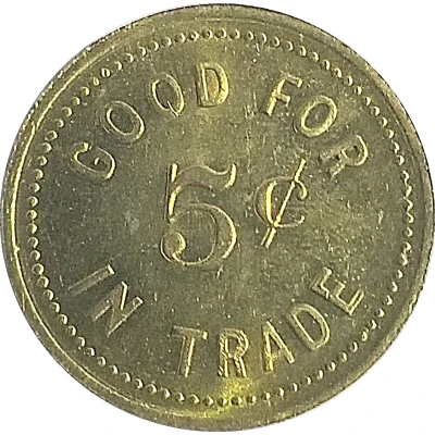 5 Cents - Heber Mercantile Company ND back