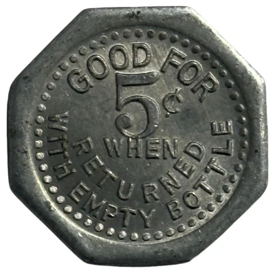 5 Cents - Hershey Dairy Products (Hershey, Pennsylvania) ND back
