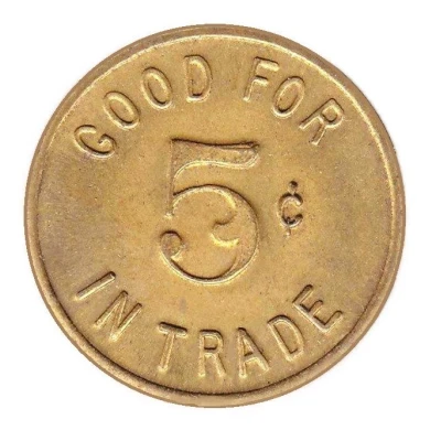 5 Cents - Humboldt Cabinet Co (Eureka, California) ND back