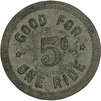 5 Cents - Inglewood Transit Lines (Inglewood, California) ND back