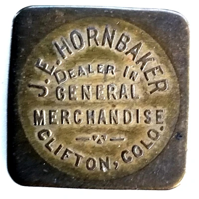 5 Cents - J. E. Hornbaker (Clifton, Colorado) ND front