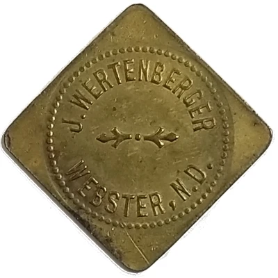 5 Cents - J. Wertenberger (Webster, North Dakota) ND front
