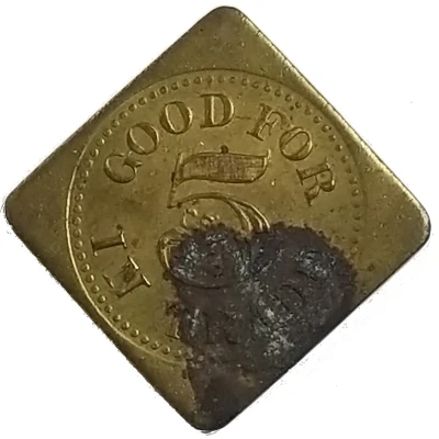 5 Cents - J. Wertenberger (Webster, North Dakota) ND back