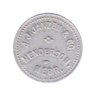 5 Cents - J.J. Janzen and Co. (Henderson, Nebraska) ND front