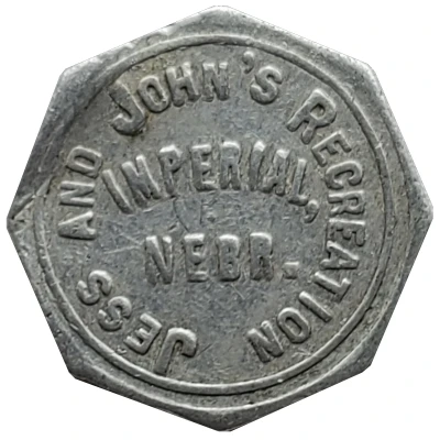 5 Cents - Jess and John's Recreation (Imperial, Nebraska) ND front
