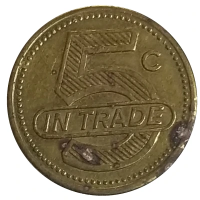 5 Cents - Kitzman Recreation and Cafe ND back