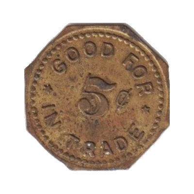 5 Cents - Kroger's Tavern (Schuyler, Nebraska) ND back