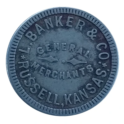 5 Cents - L. Banker and Co. (Russell, Kansas) ND front