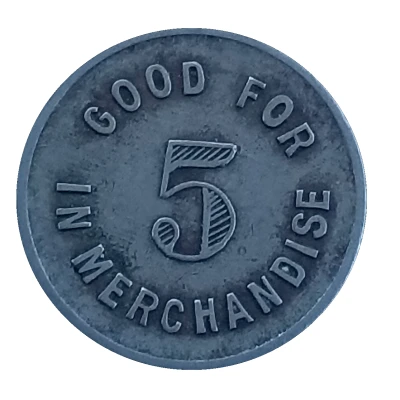 5 Cents - L. Banker and Co. (Russell, Kansas) ND back