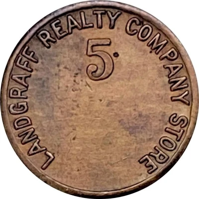 5 Cents - Landgraff Realty Company Store Landgraff, West Virginia front