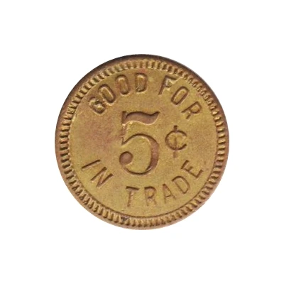5 Cents - Livingston and Pegden (Clearwater, Nebraska) ND back