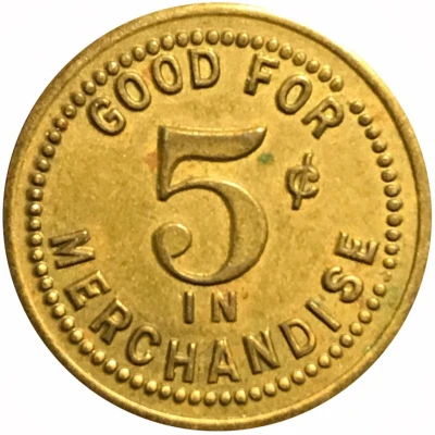 5 Cents - Loyal Order of Moose Hartford (Hartford, Connecticut) ND back